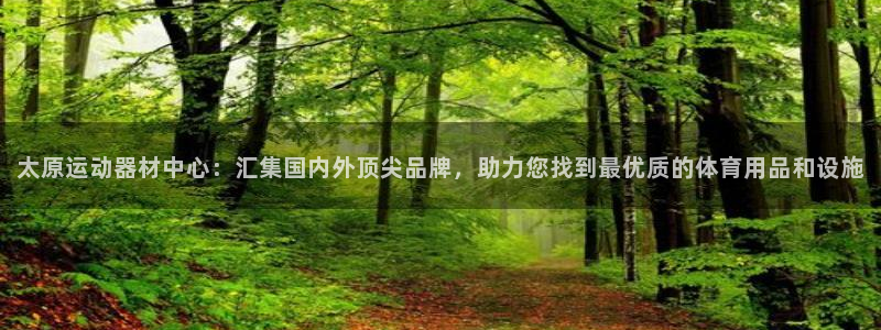 fb体育集团E.ON：太原运动器材中心：汇集国内外顶尖品牌，