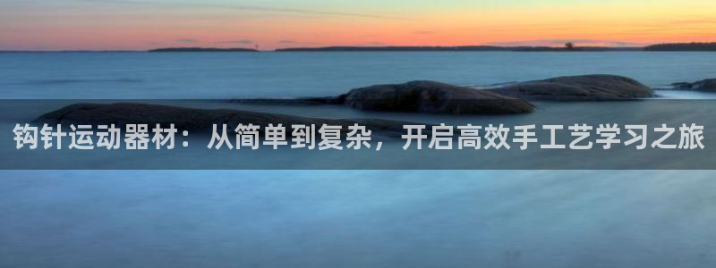 fb体育是干嘛的公司：钩针运动器材：从简单到复杂，开